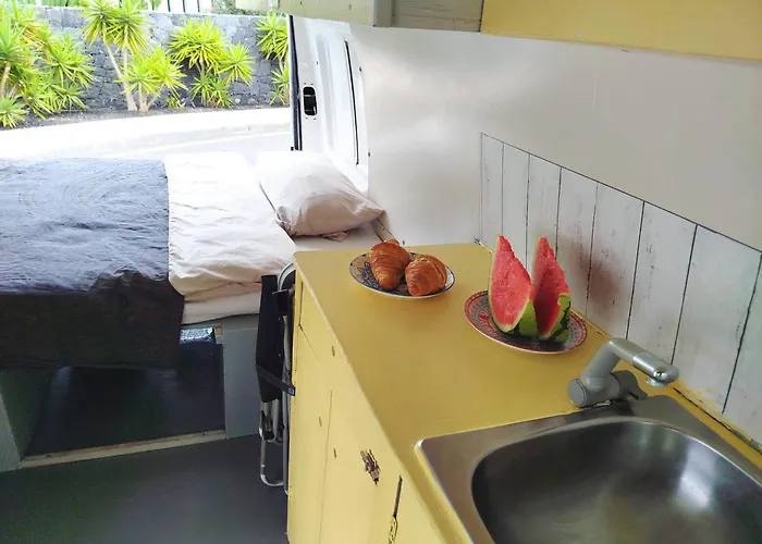 Апартаменты Slow-life Campervan, Kueche, Dusche, Queen-size Bett, Solar